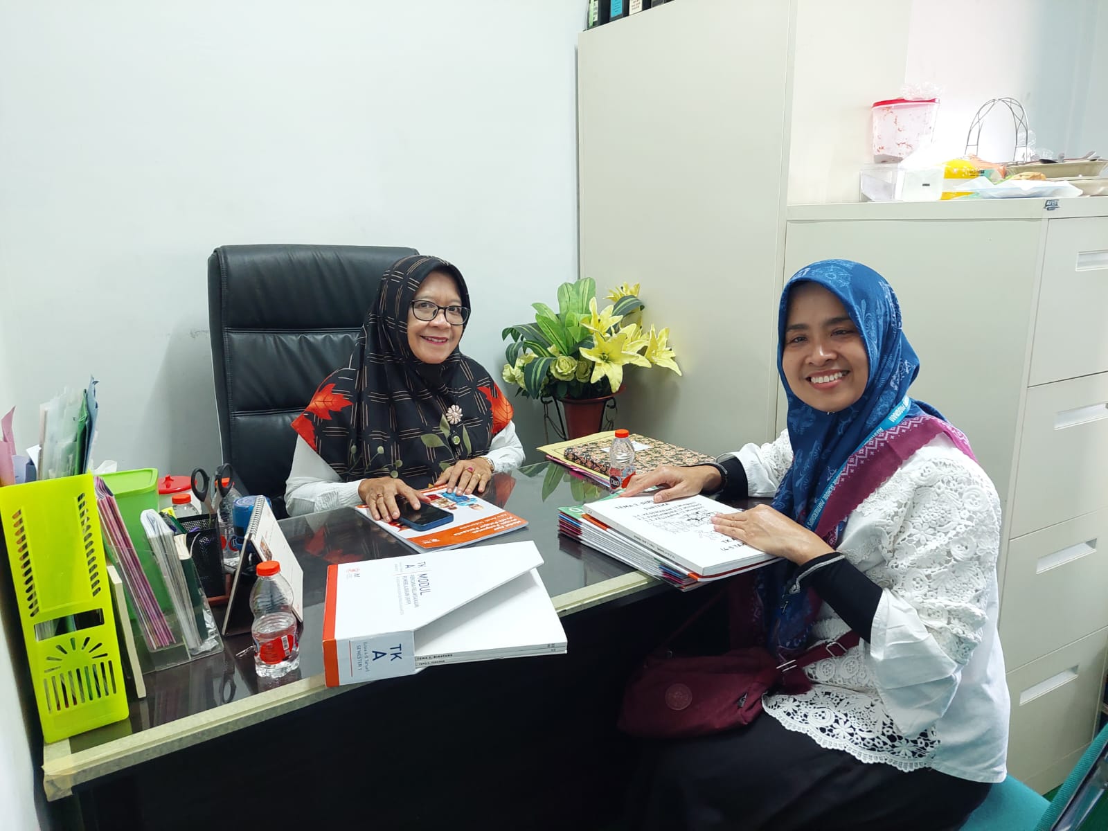 Audiensi kepada Bapak Kepala Kantor & Ibu Kasi Pendis Kemenag Kota Denpasar terkait Program Pelatihan Pendidikan Holistik Berbasis Karakter Akbar ke-2